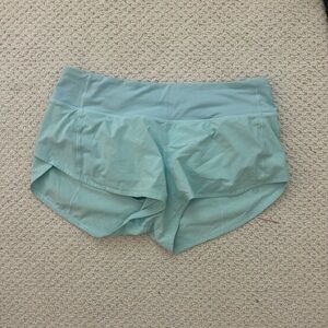 Light blue lululemon speed up Shorts size 6
